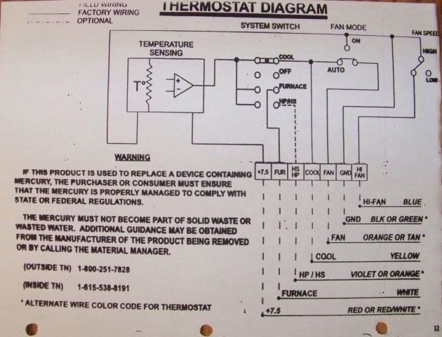 Duo Therm Thermostat Wiring Diagram / Duo Therm Rv Furnace Thermostat