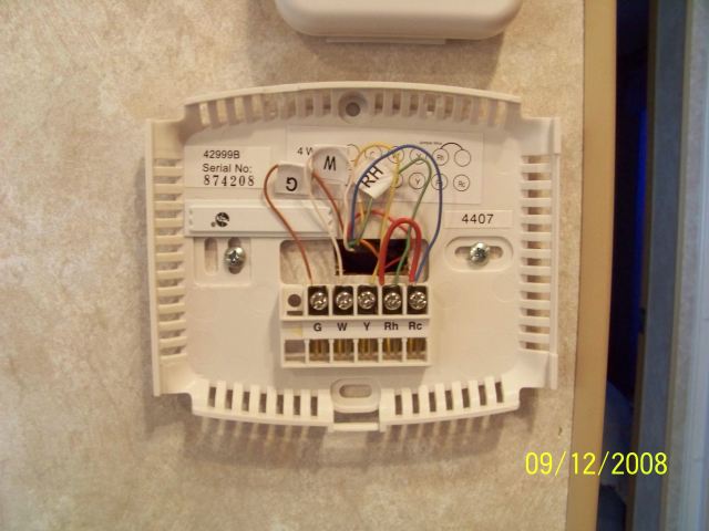 Coleman Rv Thermostat Wiring Color Code : Thermostat Problems or ...