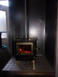Cubic Mini Grizzley with double wall stainless steel flue, future ceramic tile base (Still working out that design, just fired it up for a small test...