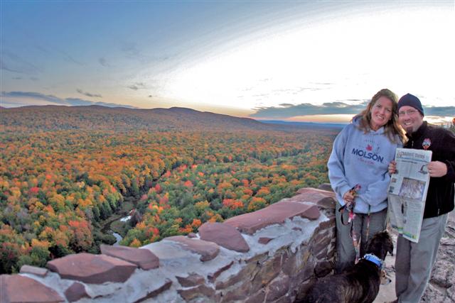 Cindy & I in the Porcupine Mountains