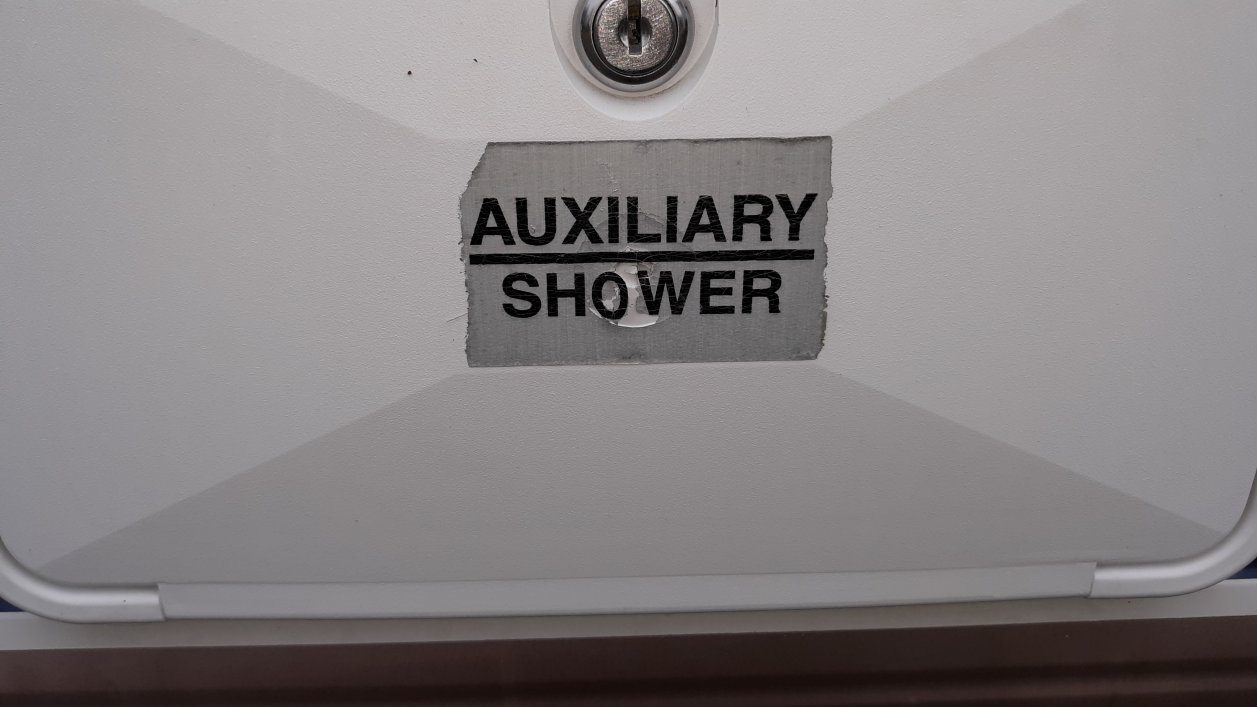 Auxiliary Shower Sticker