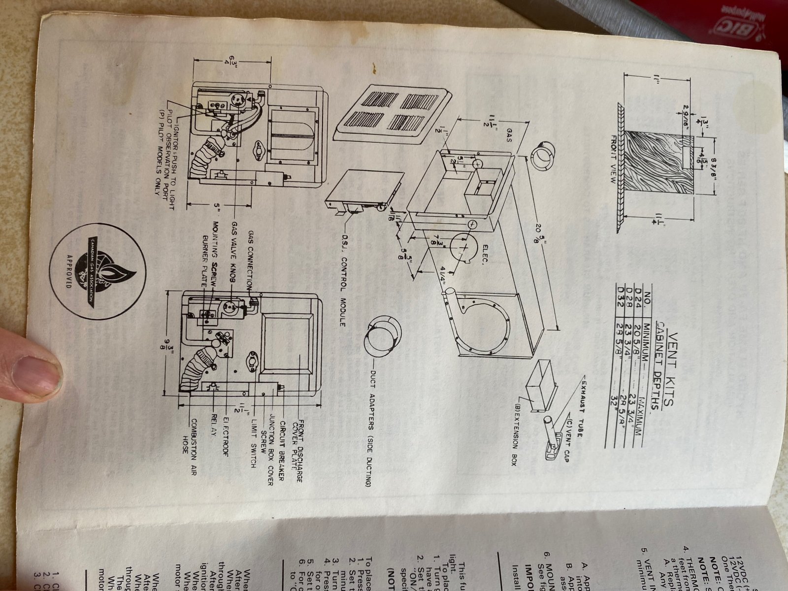 Image from the owner's manual circa 1983