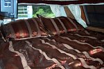 1984 Sunline F-1850 Fifth Wheel. Sleeping Loft with newly installed Queen Size Mattress. At upper left you can see corner of newly installed 19" HDTV...