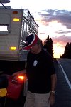 1984 Sunline F-1850 Fifth Wheel. Low fuel lite came on at top of Grand Mesa, Colorado. Putting in 5 gallons. I always carry spare fuel, a five gallon...