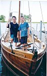 Keel boat oarsmen