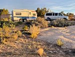Camping at the Canyon of the Ancients National Monument in Southern Colorado.  Hovenweep campground.