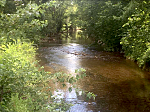 Her, (Camper), retirement pavilion is within 150 yards of this creek!  = ), Suzie!